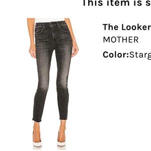 MOTHER DENIM LOOKER ANKLE FRAY in Stargazing 26